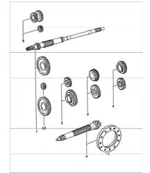 gear wheel sets 4-speed transmission
