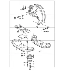 transmission suspension 911 TURBO 1975-77