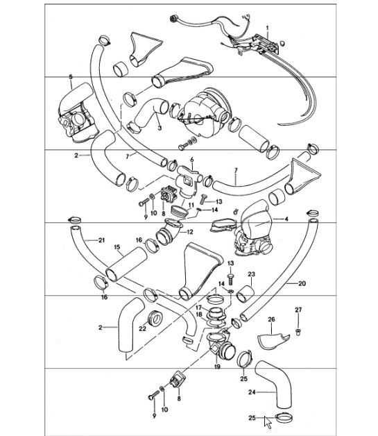 Diagram 813-65 Porsche Boxster S 981 3.4L 2012-16  车身