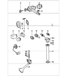 sender, relay, horn 911 TURBO 1975-77