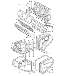 Chain case / Camshaft housing  914-6 1970-76