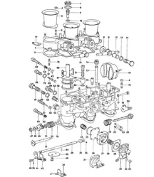 Carburador / Material de reparación / Proveedor / WEBER - 40 IDTP1 3C - 3C1 - 914-6 1970-76