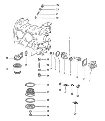 Motorschmierung / Ölpumpe / Ölfilter / Ölsieb 914 1970-76