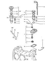 Motorschmierung / Einfüllstutzen / Entlüften 914 1970-76