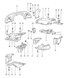 Capot moteur / Guide d'air 914 1970-76