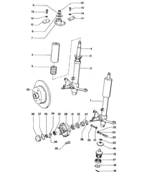 Jambe d'amortisseur / Lubrifiants 914 1970-76