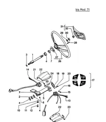 Interrupteur d'arbre de direction / Volant / Colonne de direction 914-6 >>1971