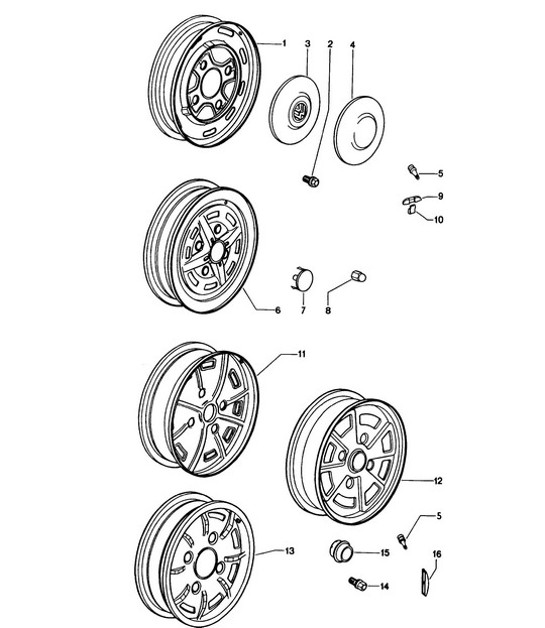 Diagram 601-005 Porsche 992 Turbo 3.8L