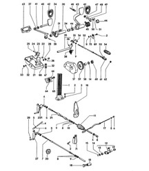 Pédales pour voitures à transmission manuelle 914 1970-76 Pédales pour voitures à transmission manuelle 914 1970-76