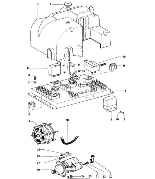 Diagram 901-000 Porsche 992 (911) MK1 2019-2024 Electrical equipment