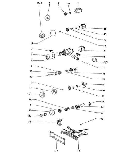 Diagram 903-000 Porsche Cayenne 92A (958) 2010-2017 Electrical equipment