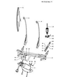 挡风玻璃雨刮系统 914-6 >>1971