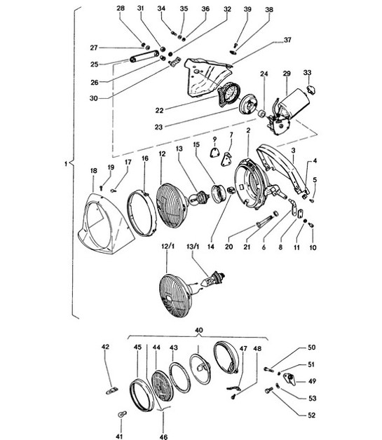Diagram 905-000 Porsche 996 C4 3.6L 09/01-2005 Electrical equipment