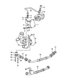 Lubrification moteur / Turbocompresseur 924 TURBO 1979 Lubrification moteur / Turbocompresseur 924 TURBO 1979