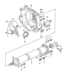 Central tube 924 TURBO 1979