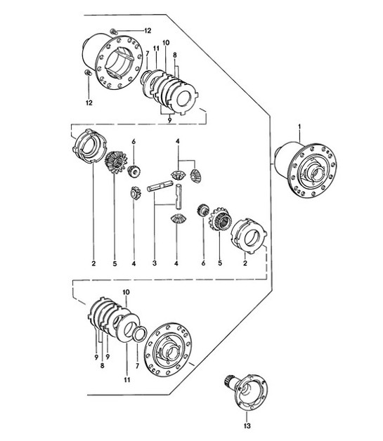 Diagram 305-010 Porsche Boxster 986/987/981 (1997-2016) Transmission