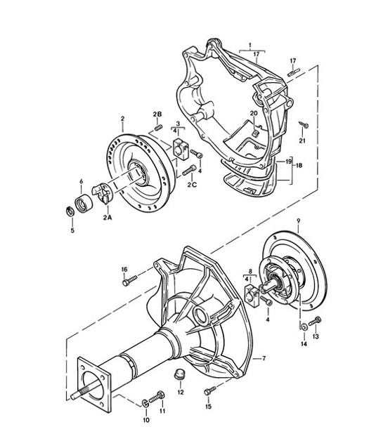 Diagram 307-000 Porsche Cayman 987C/981C (2005-2016) Transmission