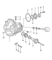 Ersatzgetriebe / Achsantriebsgehäuse / Automatikgetriebe 924 1976-79