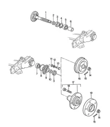 Rear wheel shaft / Lubricants 924 1976-79