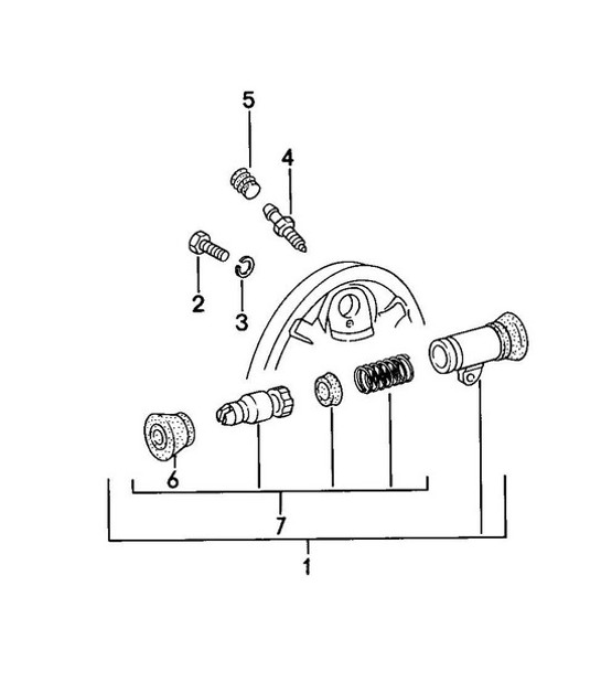 Diagram 603-005 Porsche 993 (911) GT2 1994-97 Wheels, Brakes