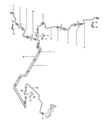 Conduites de frein - Arrière - 924 1976-79