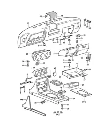 Tablero de instrumentos 924 1976-79
