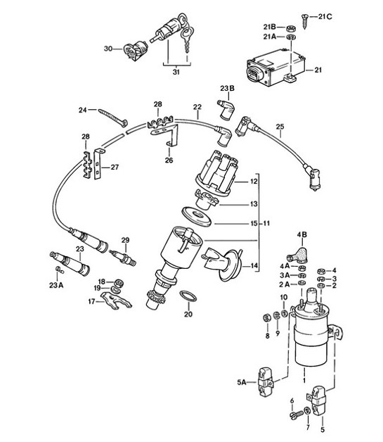 Diagram 901-005 Porsche 918 Spyder 2014-2015 