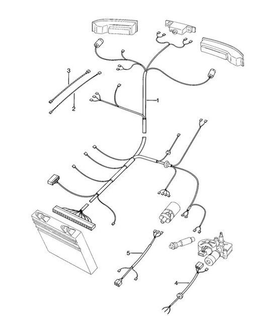 Diagram 902-030 Porsche Boxster 986/987/981 (1997-2016) Electrical equipment