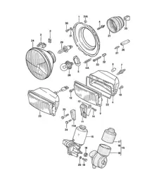 Phare / Moteur électrique / Phare escamotable 924 1976-79