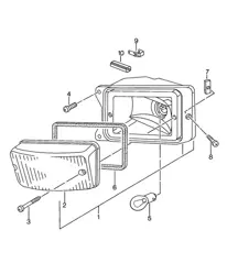 Direction indicator light - Front - 924 1976-79