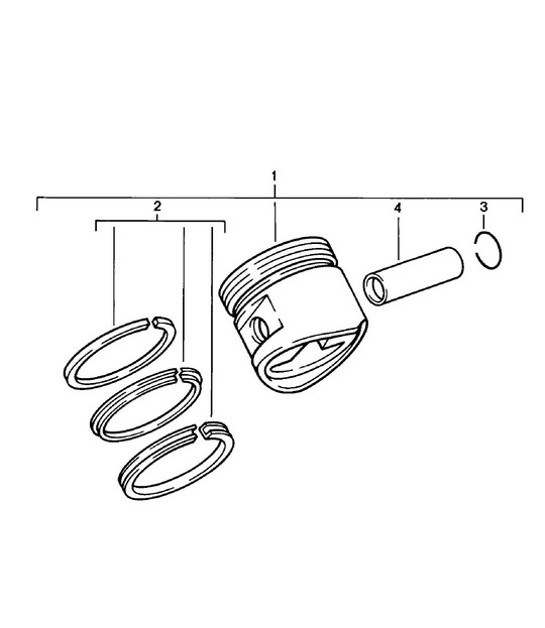Diagram 102-005 Porsche 924 (1977-1988) Engine