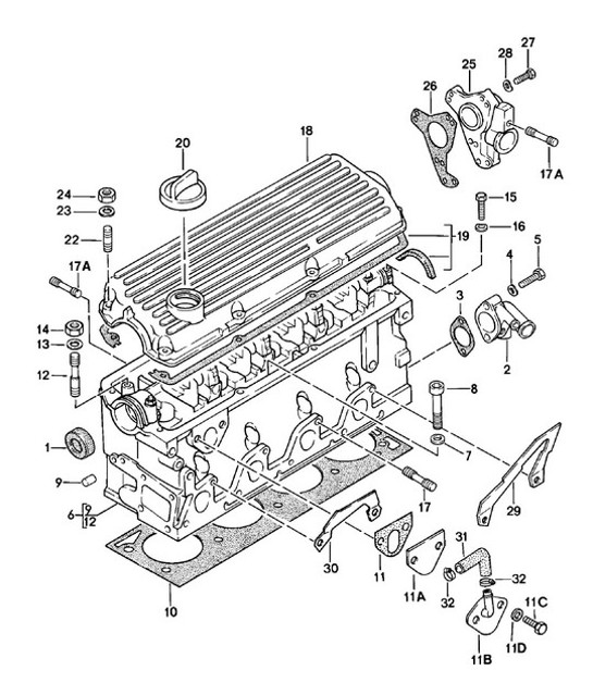 Diagram 103-000 Porsche 976 Panamera V6 2.9L 2023>> 