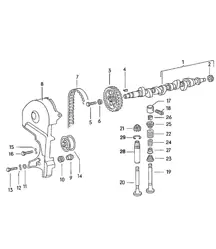 Camshaft / Valves 924 1980 - 1985