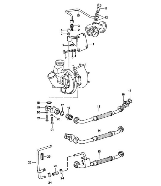 Diagram 104-010 Porsche 958 Cayenne V6 3.0L Diesel (245Hp) 2010-17 Moteur