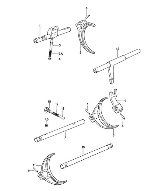 Diagram 304-005 Porsche 991.1 Carrera C4S / GTS 3.8L (400/430 Bhp) 2012-16 Transmission