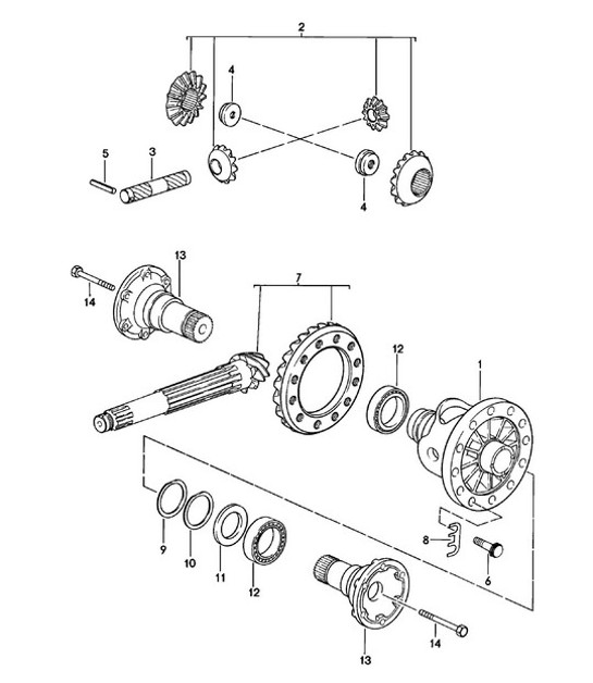 Diagram 305-005 Porsche 991.1 Carrera C4S / GTS 3.8L (400/430 Bhp) 2012-16 Transmission