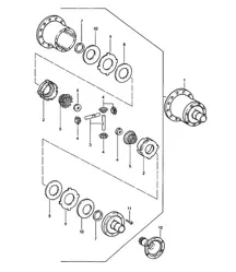 Différentiel à glissement limité / Boîte de vitesses manuelle - VQ VR UV MD ME MF MB MX 4Q 5Q 6Q - 924 (M220) 1981>>