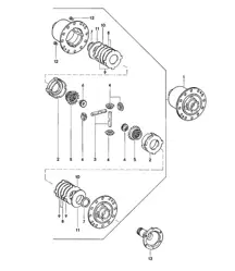 Différentiel à glissement limité / Boîte de vitesses manuelle - G31.01/02/03 - 924 TURBO / GT 1980 - 1985