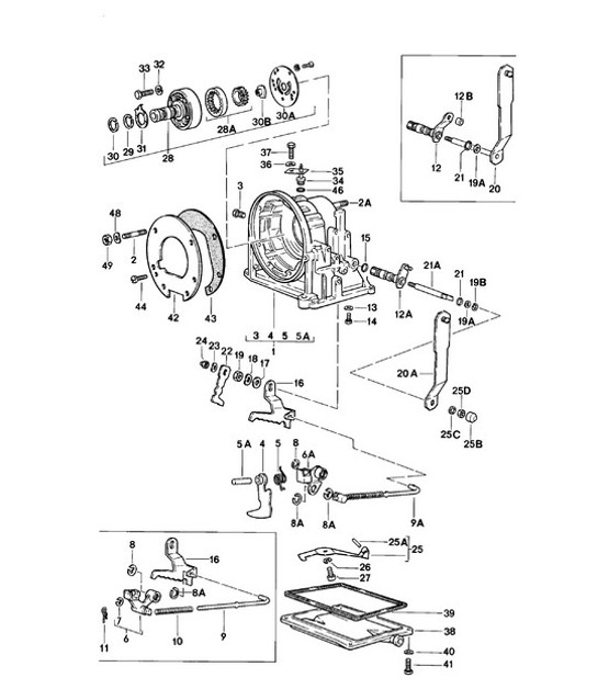 Diagram 309-000 Porsche 924 (1977-1988) Transmission