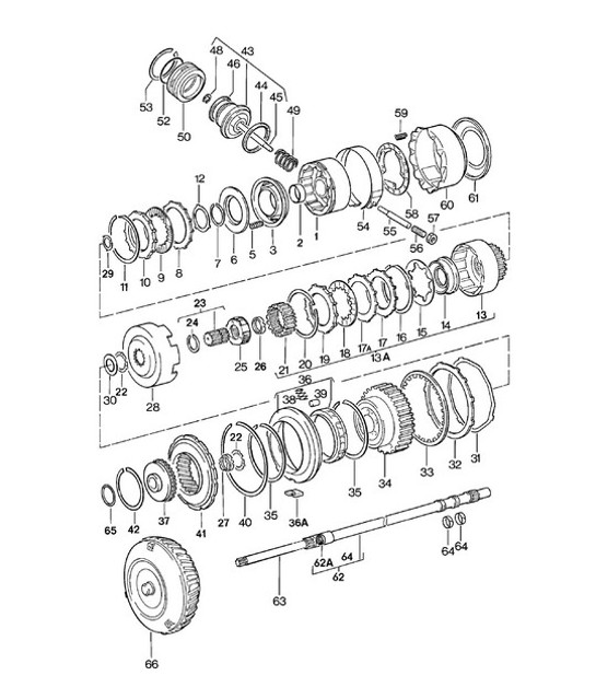Diagram 310-000 Porsche 924 (1977-1988) Transmission