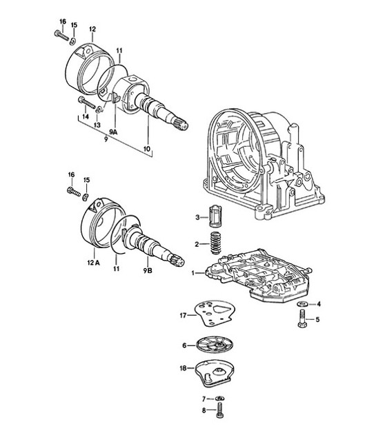 Diagram 310-005 Porsche 924 (1977-1988) Transmission