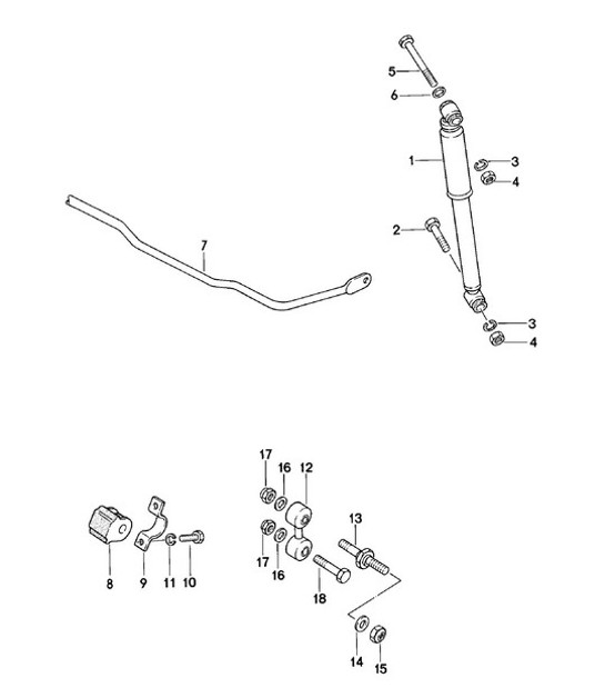 Diagram 502-000 Porsche 911 1984-1986 3.2L Rear Axle