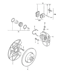 Disc brake / Front axle 924 >>1980