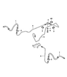 Conduites de frein avant - 924 1980-1985