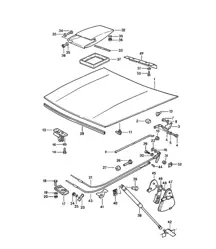 Lid - FRONT - 924 1980 -1985