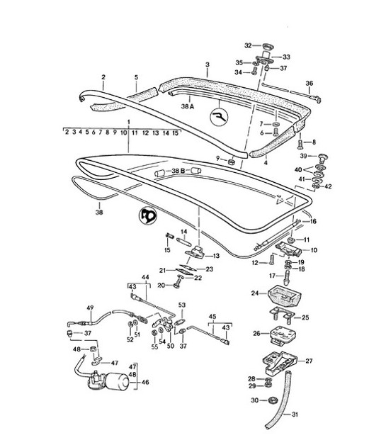 Diagram 803-010 Porsche 911 & 912 (1965-1989) Carrozzeria