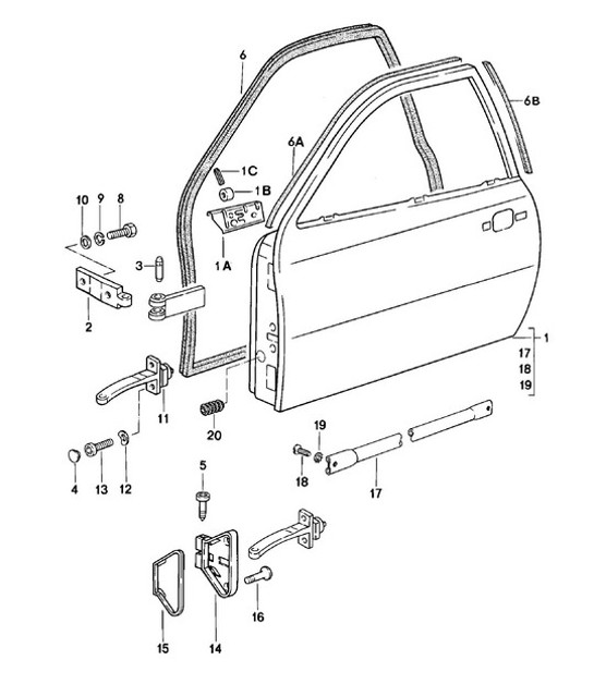 Diagram 804-000 Porsche 997 (911) MK1 2005-2008 Body