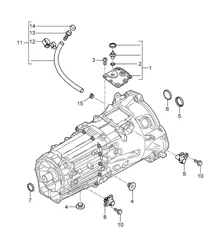 Cambio sostitutivo / Cambio manuale / Parti singole (PR:G0L, Manuale a 6 marce) Cayenne 9PA (955) 2004>>