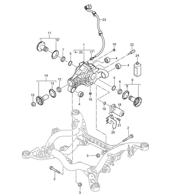 Diagram 305-05 Porsche Macan (95B) MK1 (2014-2018) Transmission