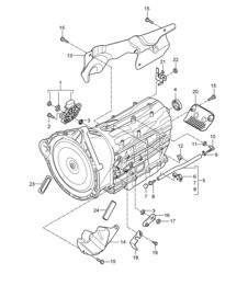 Tiptronic / Selettore / Accessori (PR:G0R, Tiptronic S) Cayenne 9PA (955) 2003-06